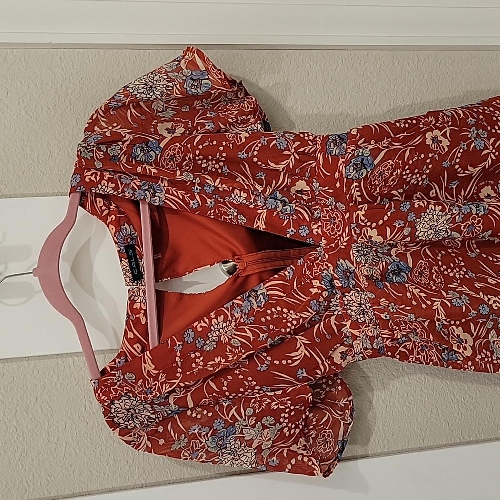 Fall short romper, size small